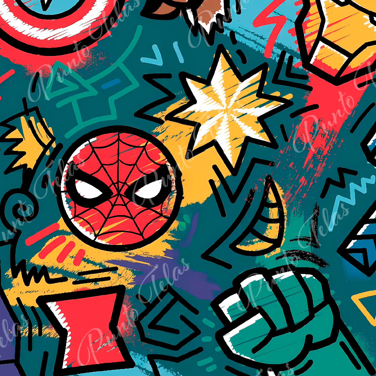 57x73 cms DISEÑO ANIMADO AVENGERS 3