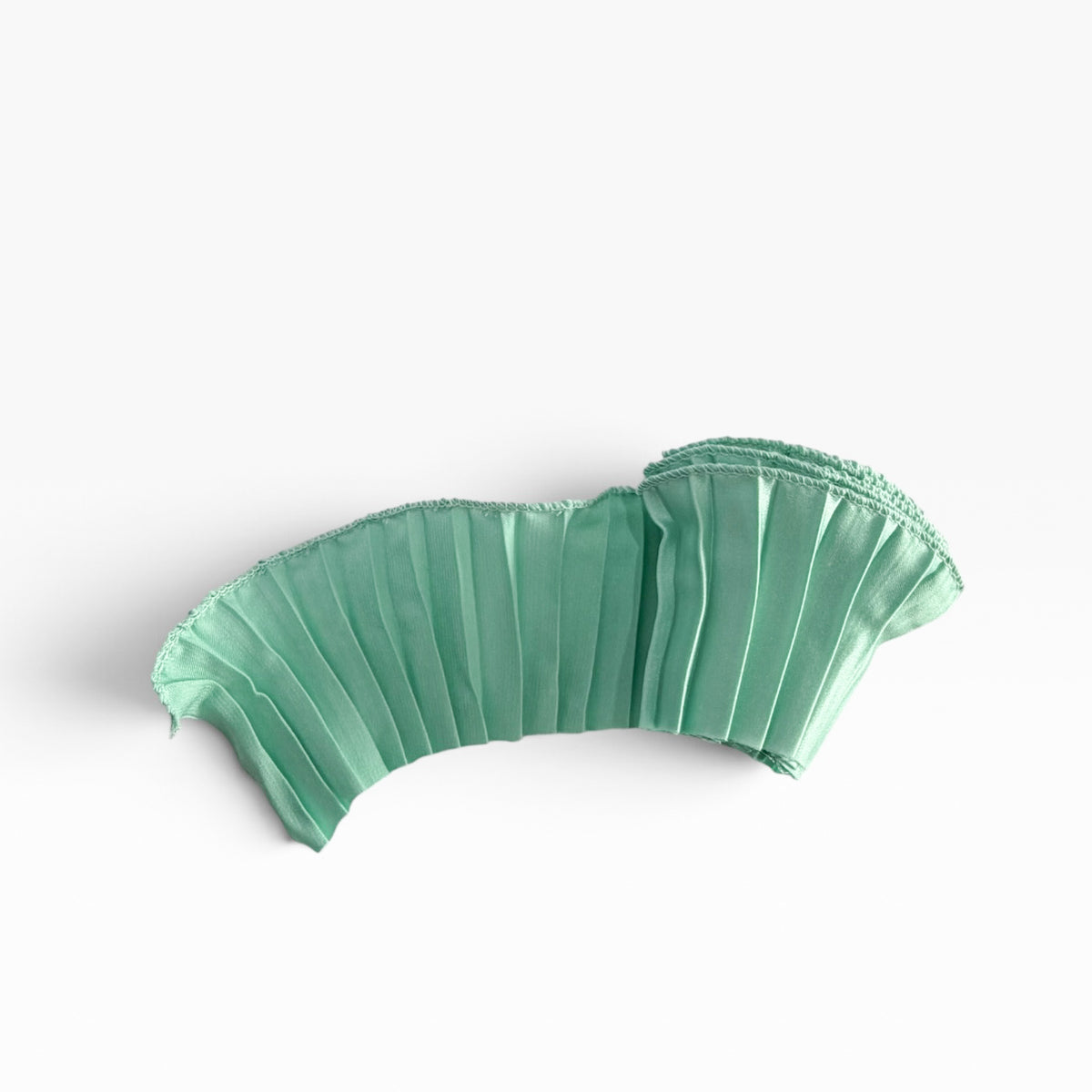 LISTÓN PLISADO SATÍN VERDE MENTA