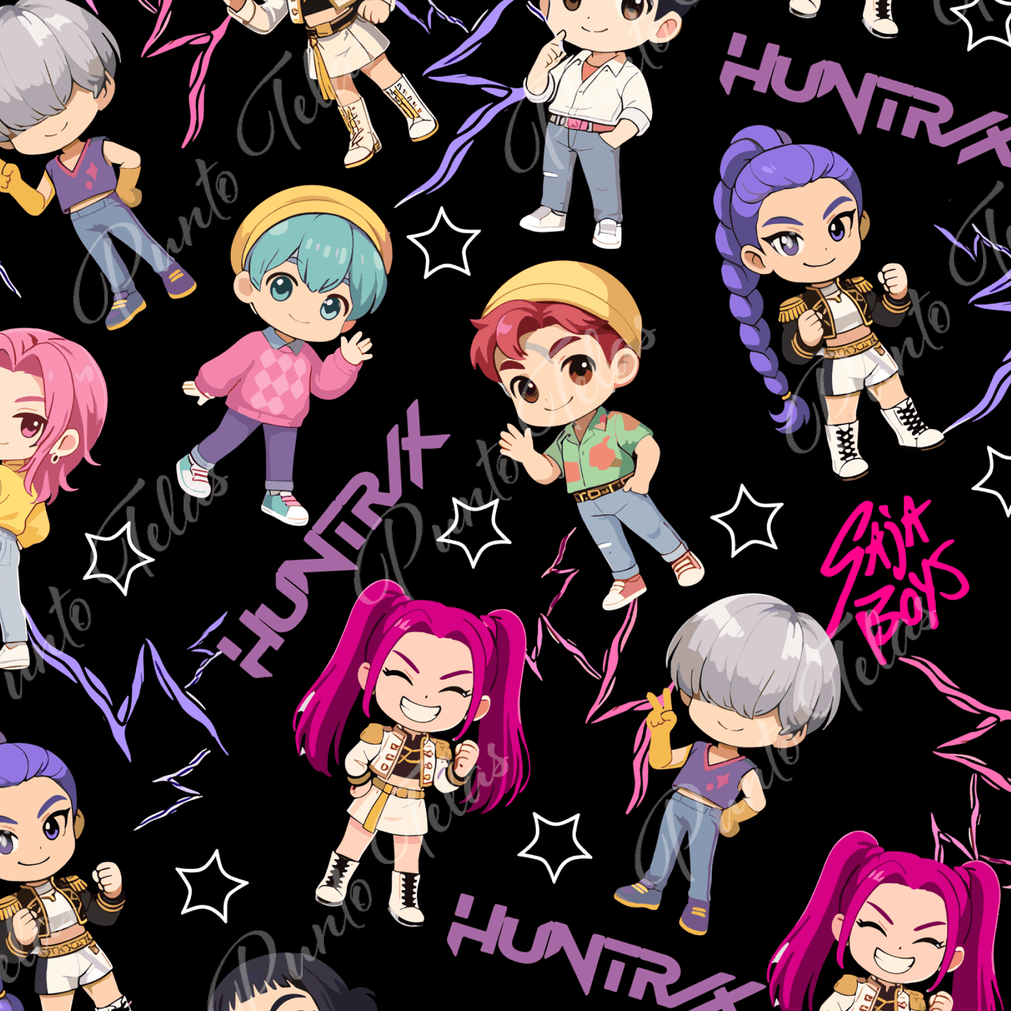 57x73 cms DISEÑO ANIMADO KPOP 2