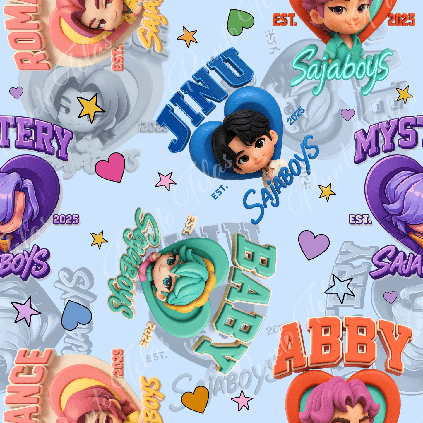 57x73 cms DISEÑO ANIMADO KPOP 5