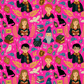 CORTE 12X60 CM  HARRY fondo fucsia