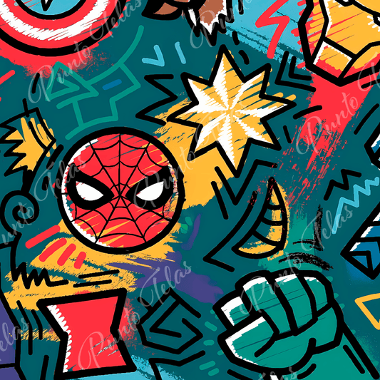 57x73 cms DISEÑO ANIMADO AVENGERS 3