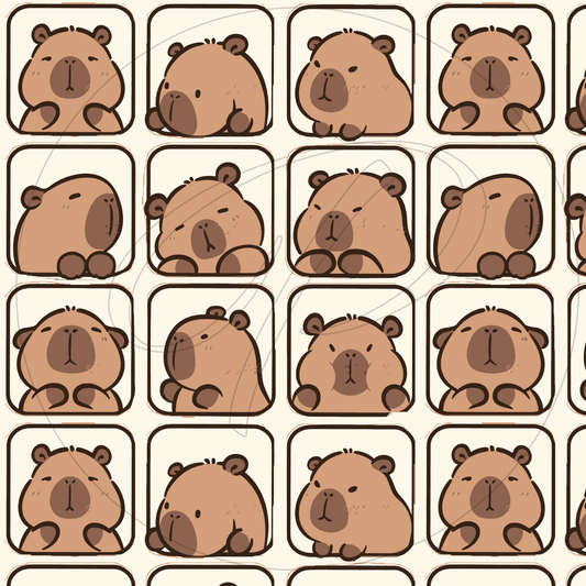 57x73 cms DISEÑO ANIMADO CAPIBARA 11
