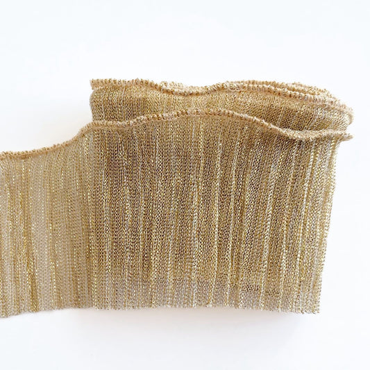 Tira dorado gasa lurex
