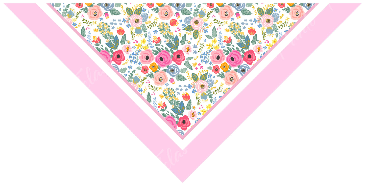 BANDANA INFANTIL FLORES 1