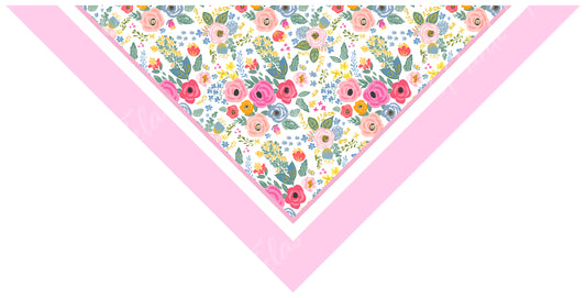 BANDANA INFANTIL FLORES 1