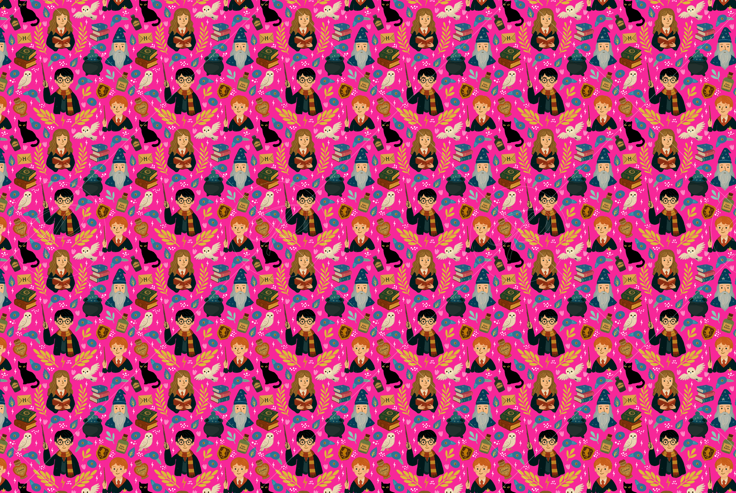 CORTE 57x73 CM  HARRY fondo fucsia