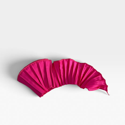 LISTÓN PLISADO SATÍN FUCSIA