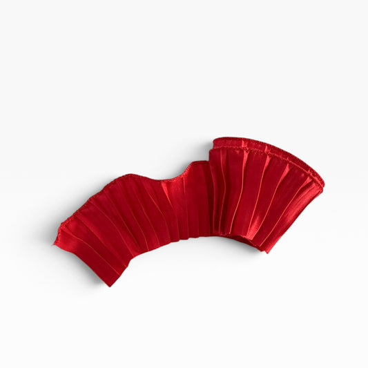 LISTÓN PLISADO SATÍN ROJO