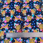 LYCRA DUPONT SUBLIMADA LEOPARDO Y FLORES FONDO NEGRO