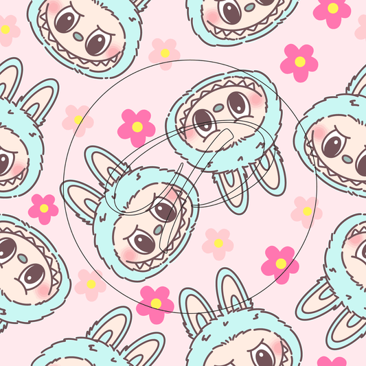 DISEÑO ANIMADO LABUBU CELESTE