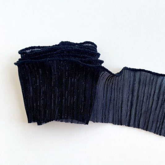 Tira negro gasa lurex