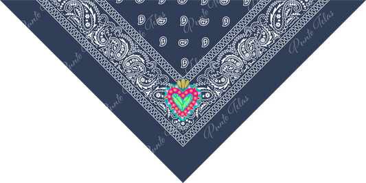 BANDANA MUJER P128 (fondo azul)