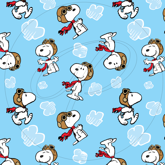 57x73 cms DISEÑO ANIMADO SNOOPY NUBES