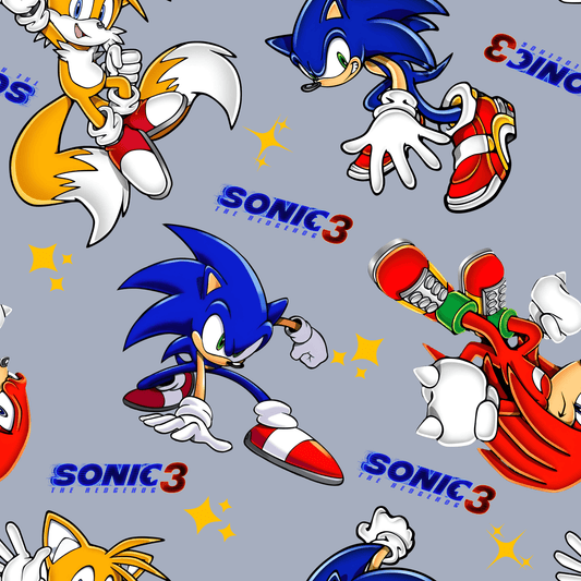 57x73 cms DISEÑO ANIMADO SONIC 3