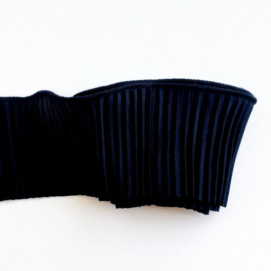 Tira de tela plisada negro