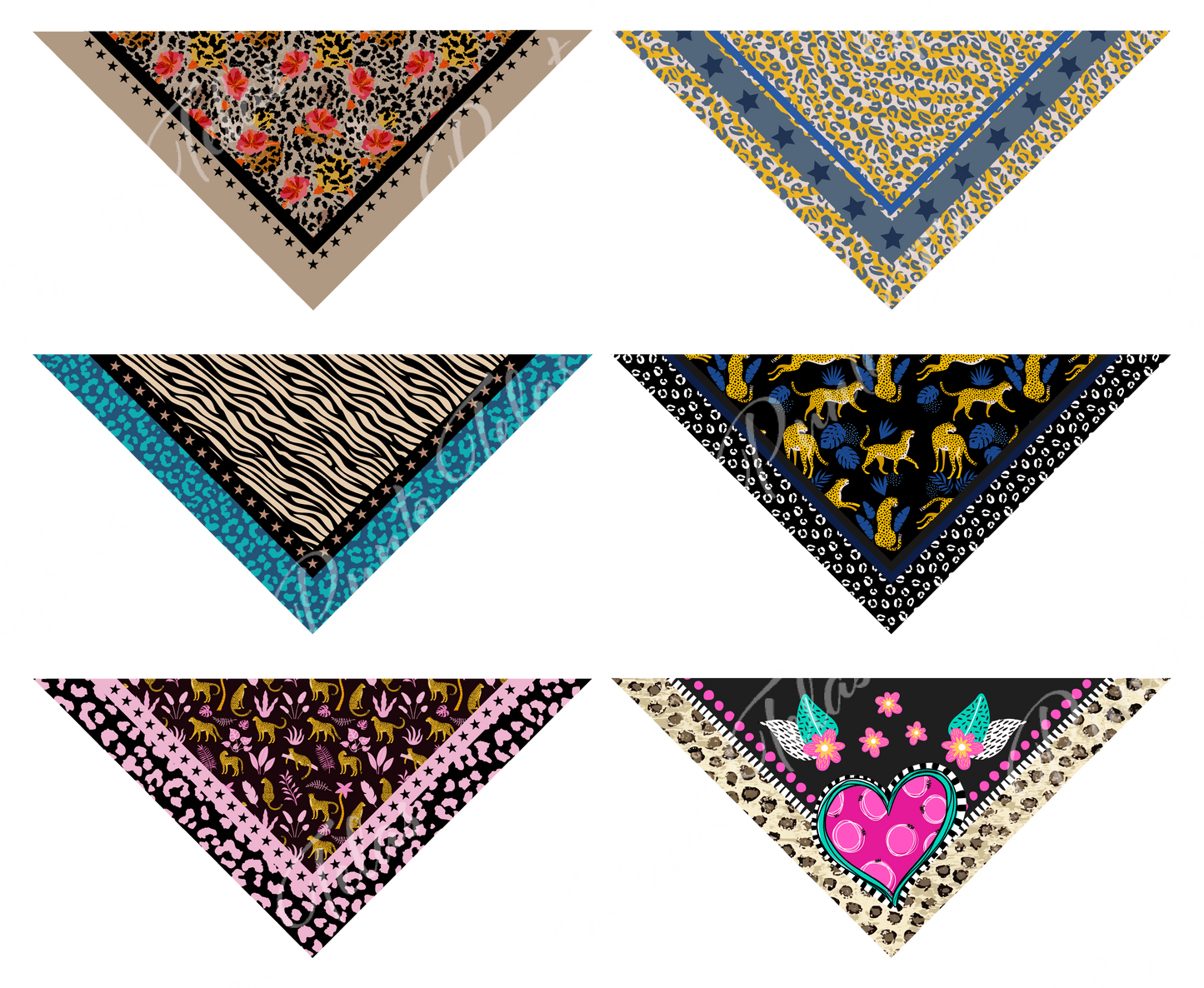 PACK B10  BANDANAS MUJER X 6