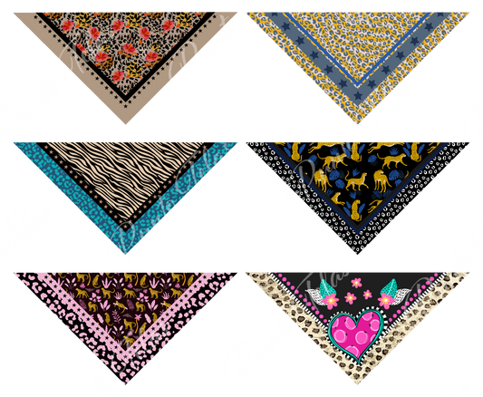 PACK B10  BANDANAS MUJER X 6