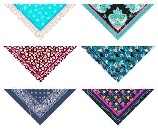 PACK B1  BANDANAS MUJER X 6