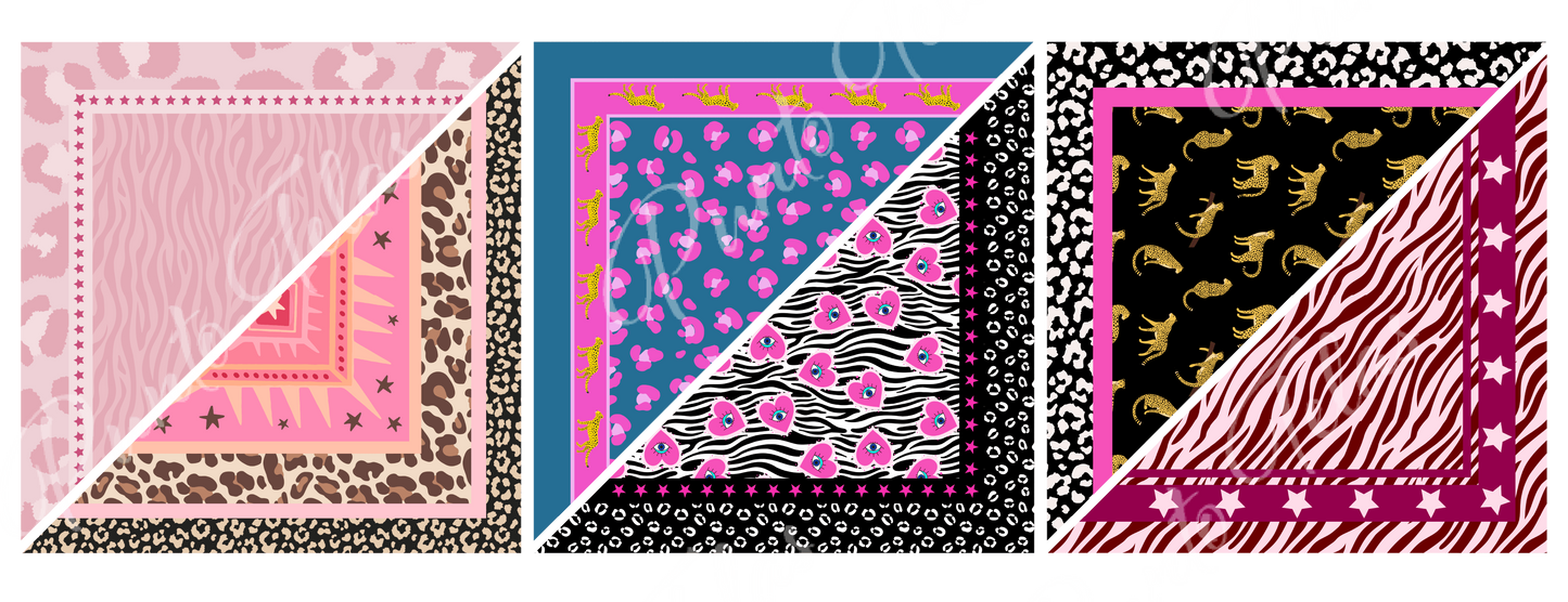 PACK B2  BANDANAS MUJER X 6