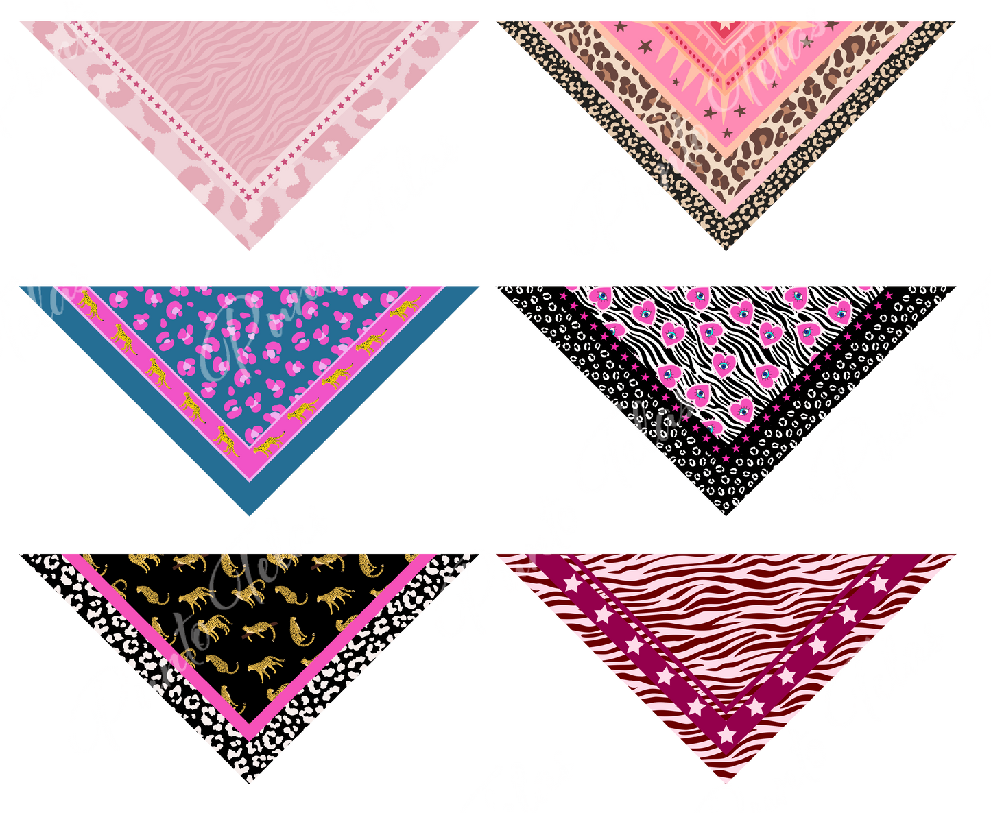 PACK B2  BANDANAS MUJER X 6
