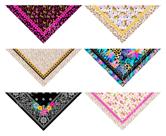 PACK B3  BANDANAS MUJER X 6