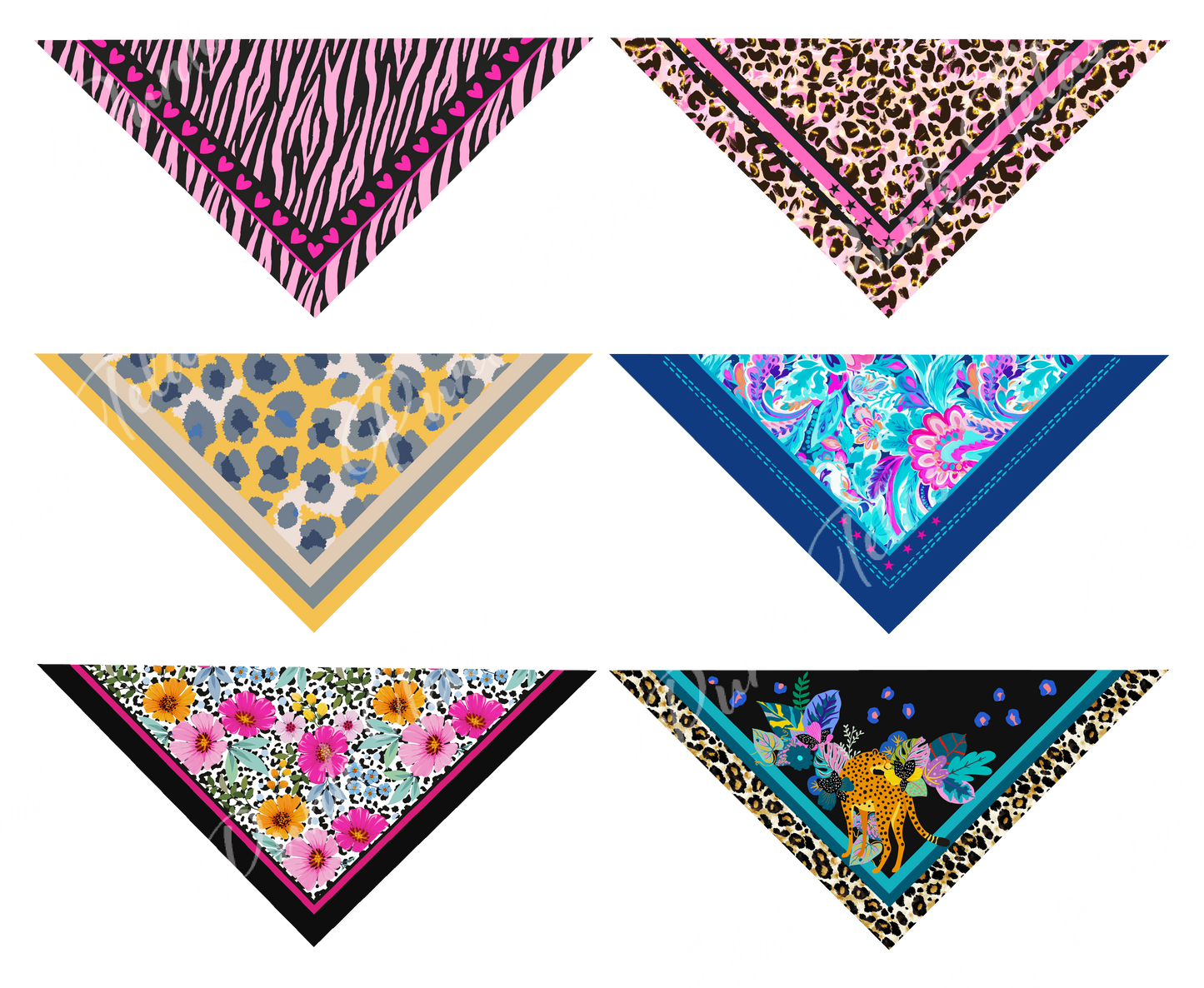 PACK B4  BANDANAS MUJER X 6