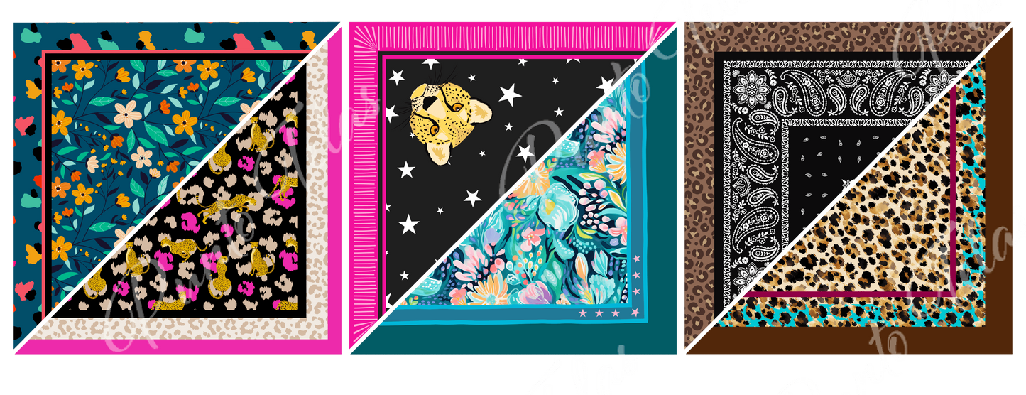 PACK B5  BANDANAS MUJER X 6