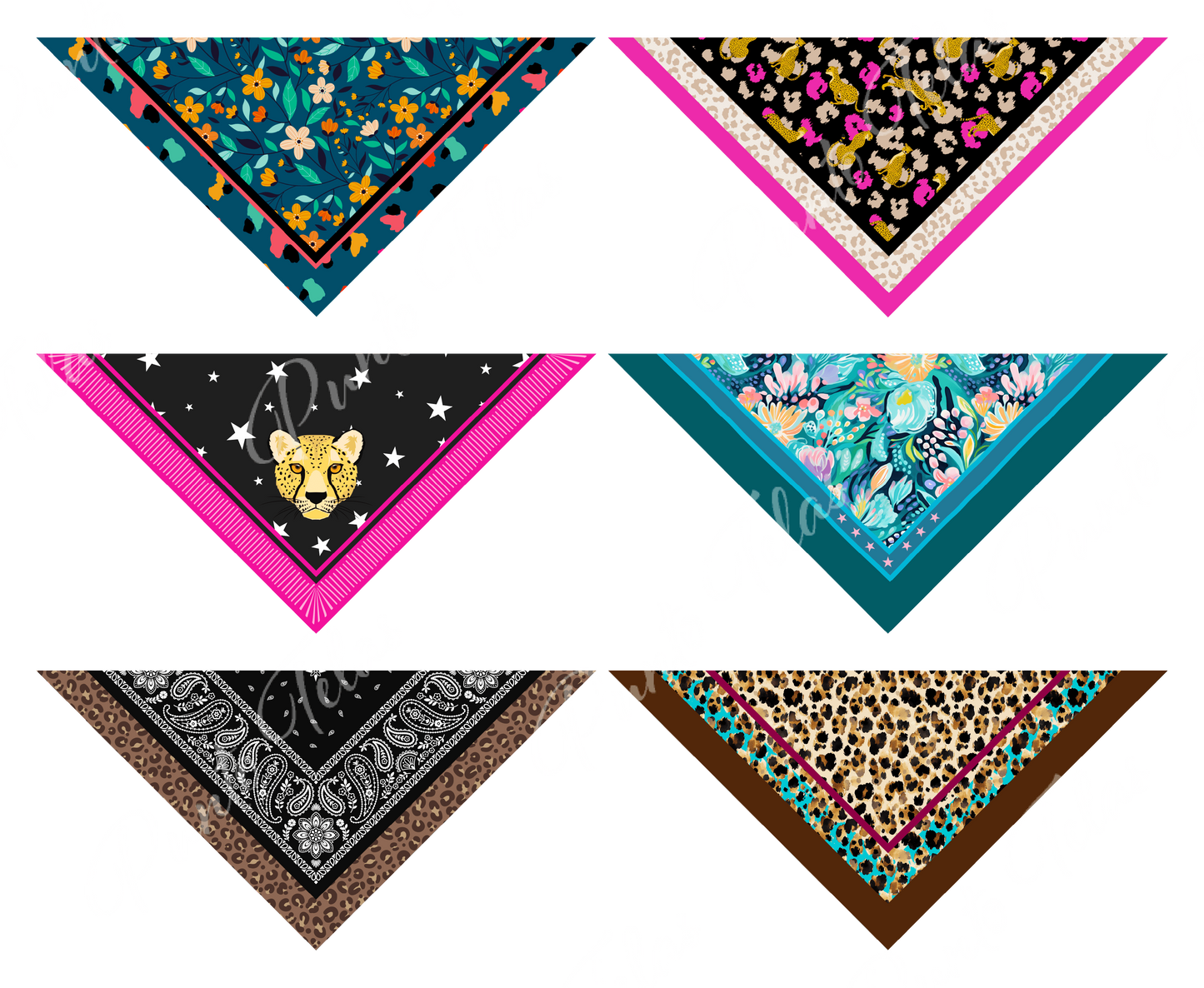 PACK B5  BANDANAS MUJER X 6