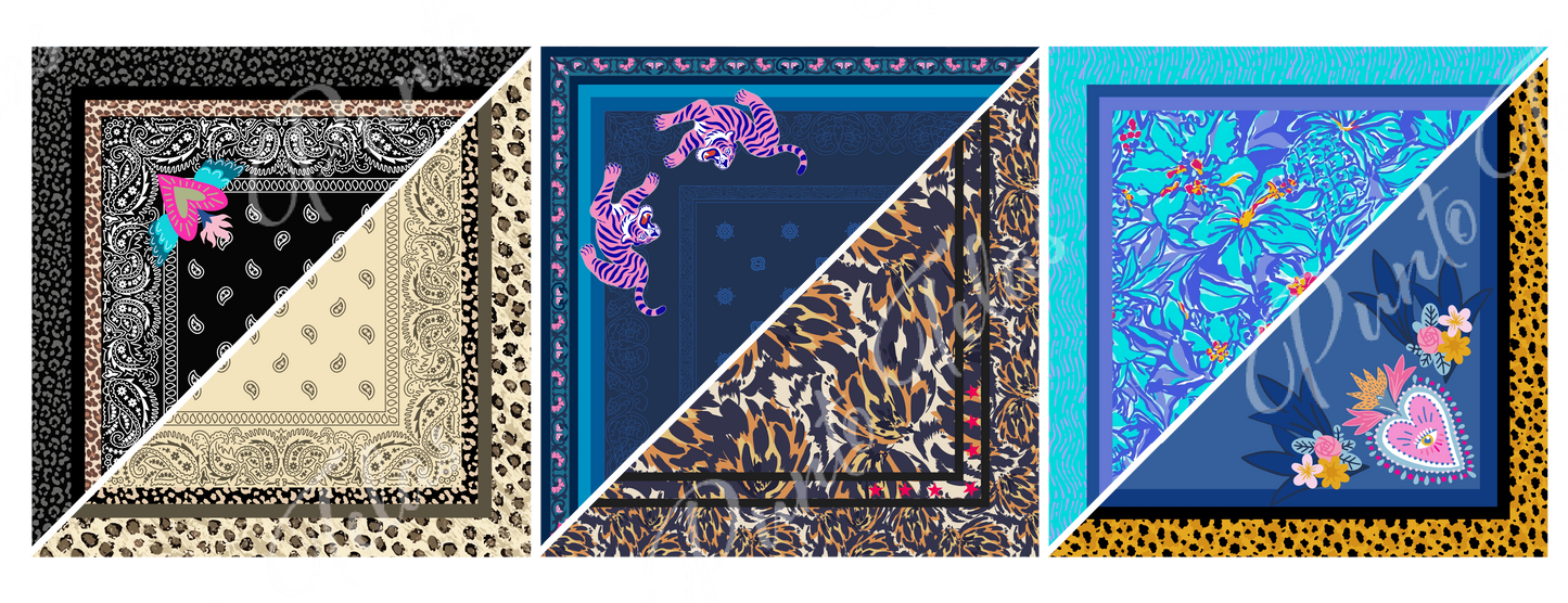 PACK B6  BANDANAS MUJER X 6