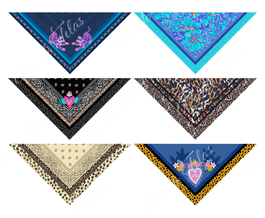 PACK B6  BANDANAS MUJER X 6