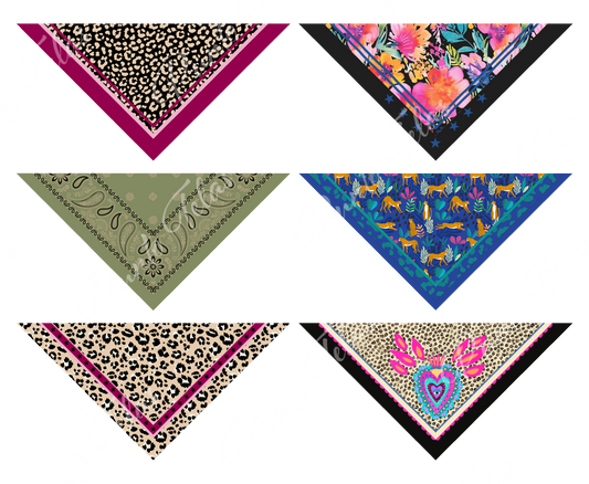 PACK B8  BANDANAS MUJER X 6