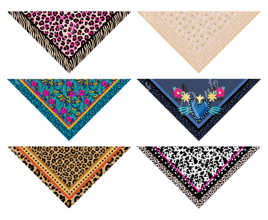 PACK B9  BANDANAS MUJER X 6